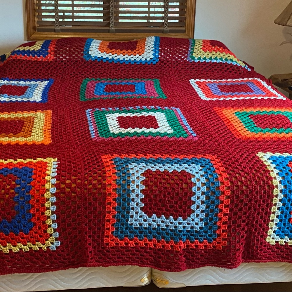 Colorful Crochet Blanket